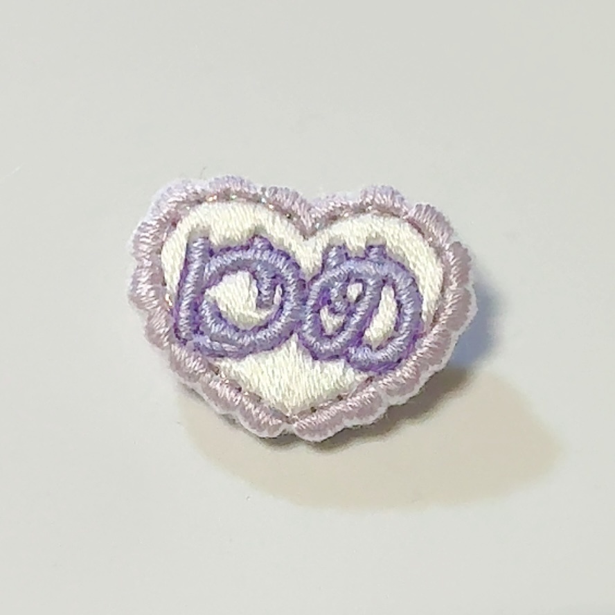 おなまえ刺繍ブローチ