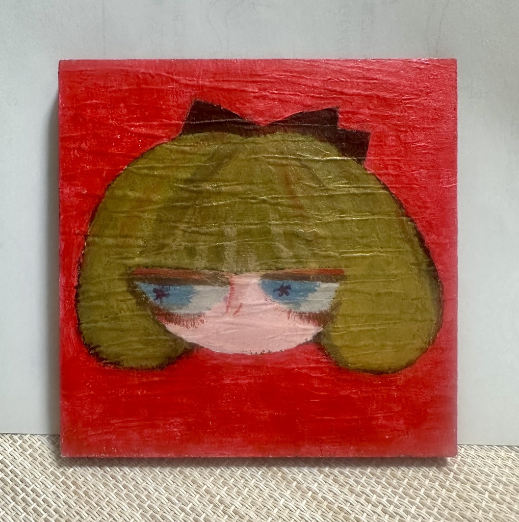 ミニ原画　金髪リボン