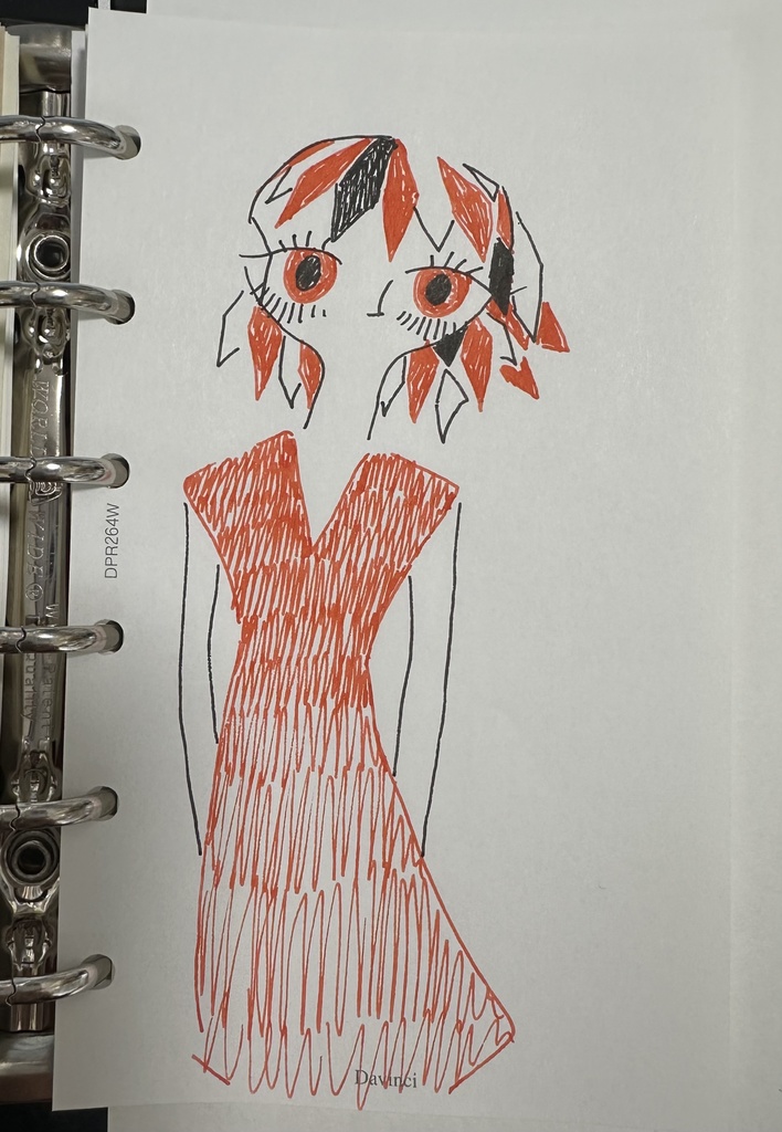 ミニ6リフィルサイズ原画　オレンジ