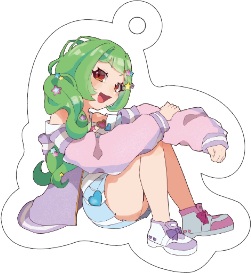 アクリルキーホルダー(50mm*50mm)どりぃ~みぃ~なゆう