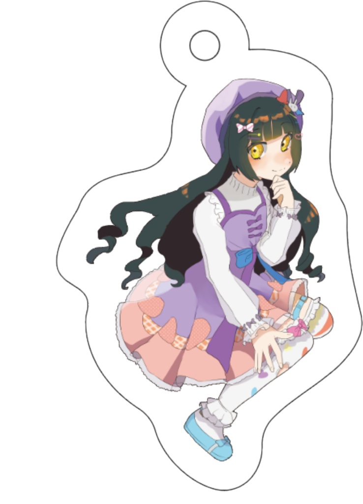 アクリルキーホルダー(50mm*50mm)どりぃ~みぃ~なこうめ