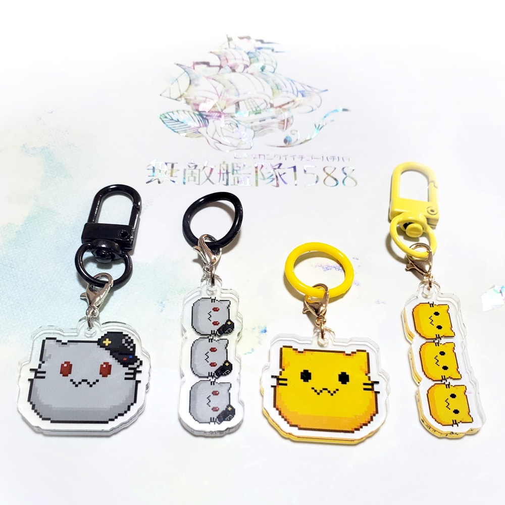 2wayアクリルチャーム にゃんぷっぷー/おとすきーくん(全4種)