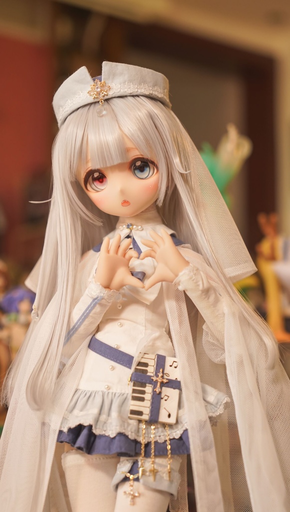 【Minskaya】レジンアイ22mm~24mm「ネコカフェ」追視アイ