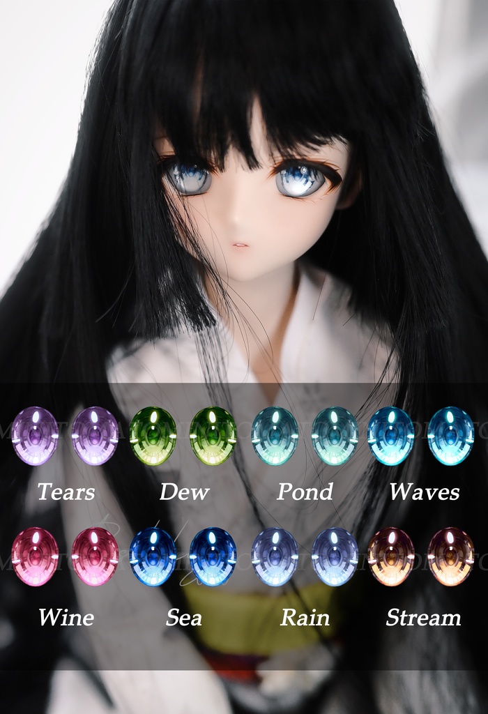 【Minskaya】レジンアイ22mm「Aqua」追視アイ