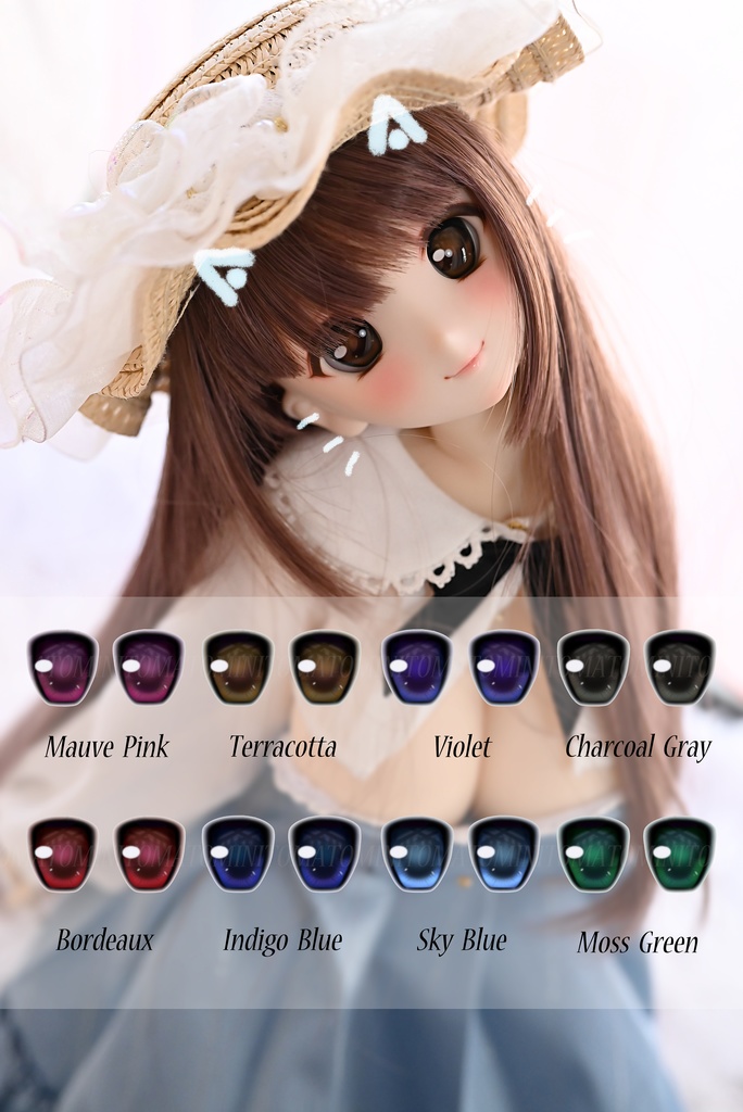 【Minskaya】レジンアイ22mm~24mm「レトロ-L」追視アイ