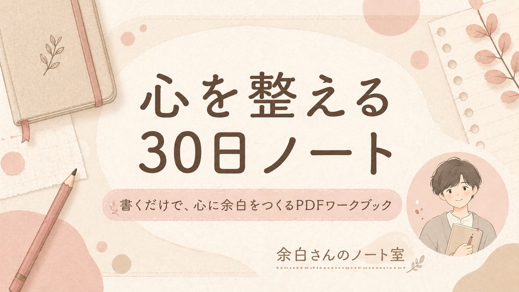 心を整える30日ノート｜書くだけで気持ちを整理するPDFワークブック