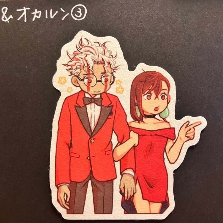 モモちゃんと、ダイカットシールセット