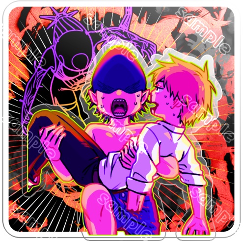 逃走中ビーム＆デンジwithBのアクリルメモスタンド