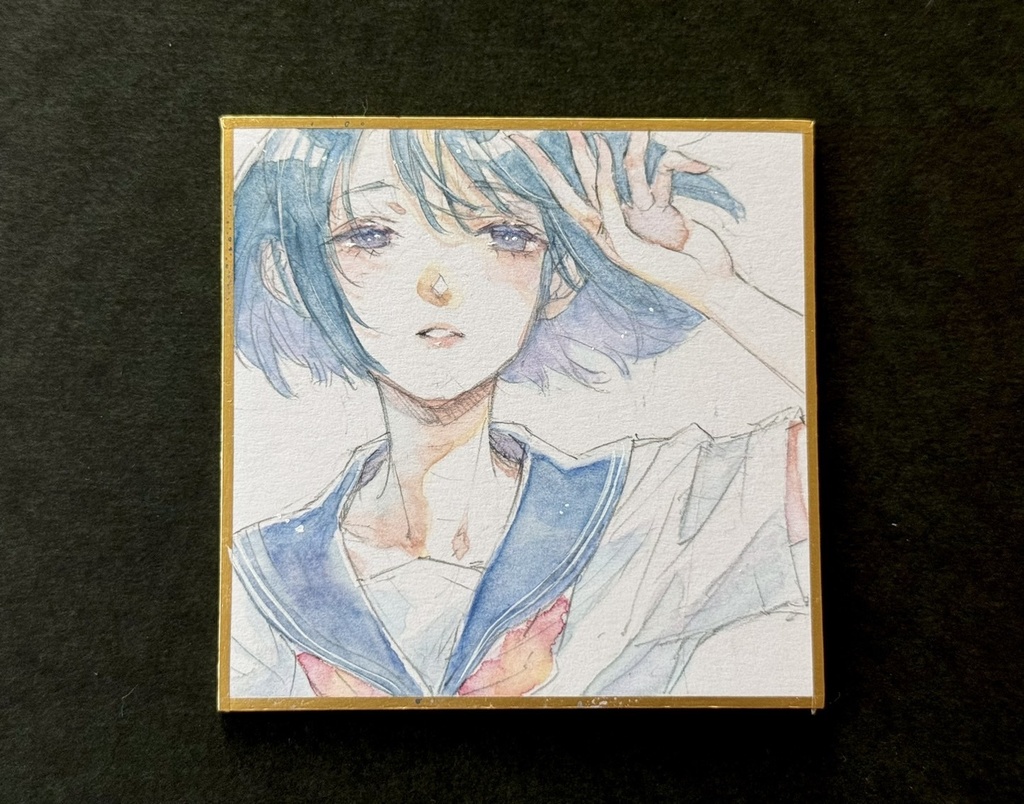 【7月】豆色紙原画【送料込】