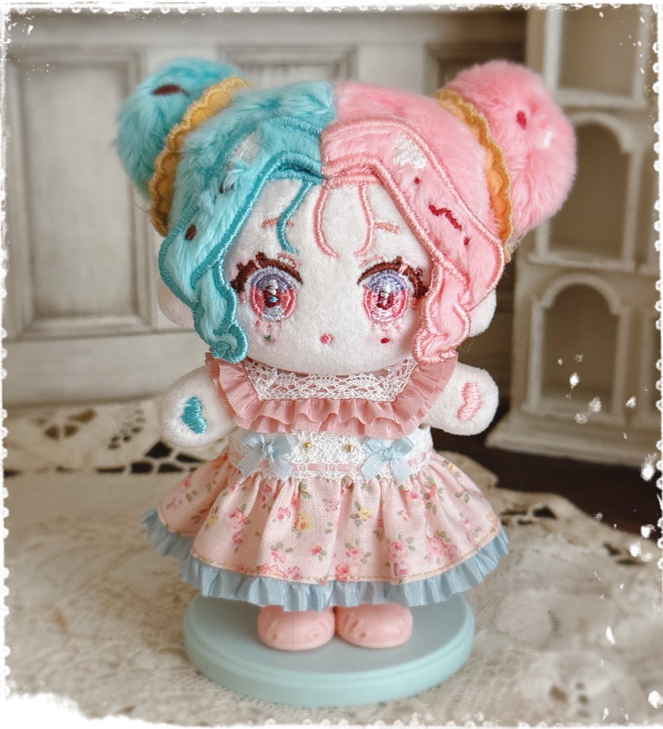 【Fミぬい】vanilatte製 ボンボンワンピ【8cmぬい】