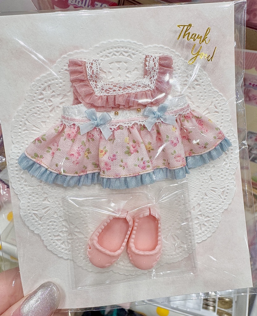 【Fミぬい】vanilatte製 ボンボンワンピ【8cmぬい】