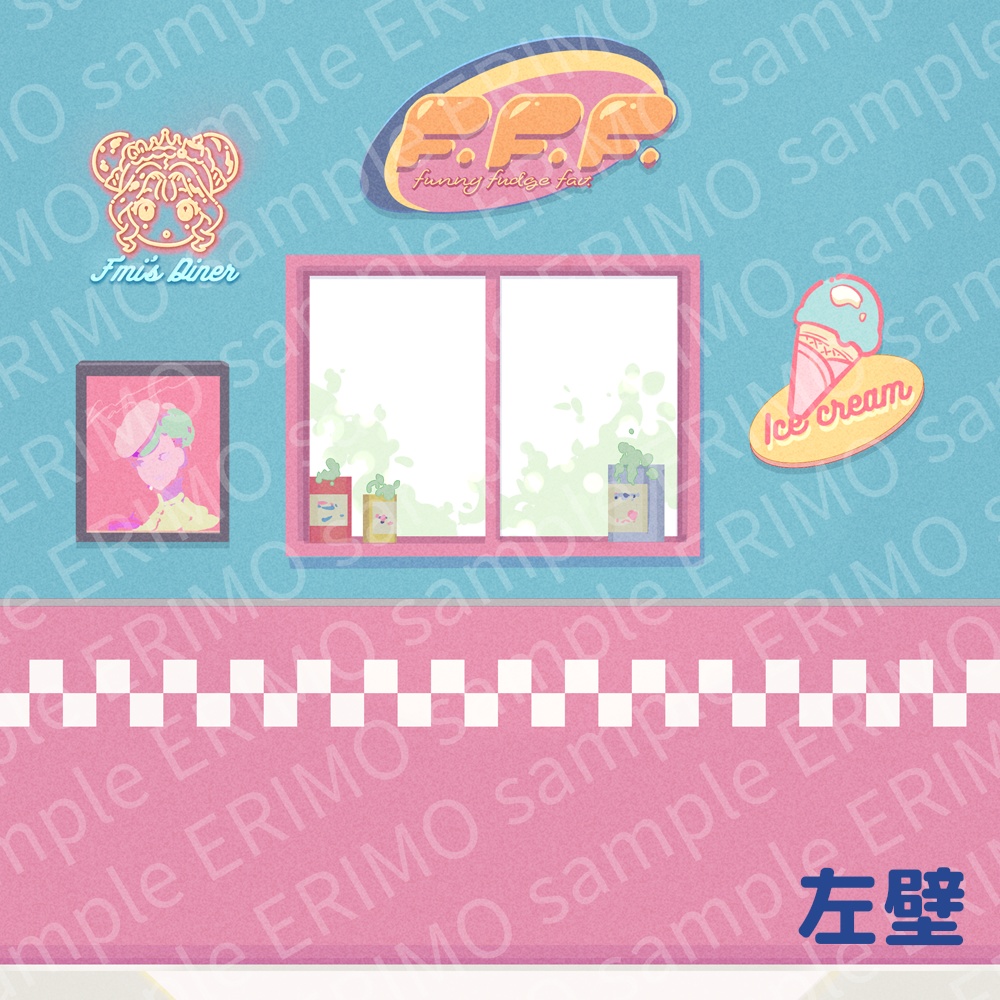【Fmi'sDiner】ぬい&ドール用背景【ダウンロード販売】