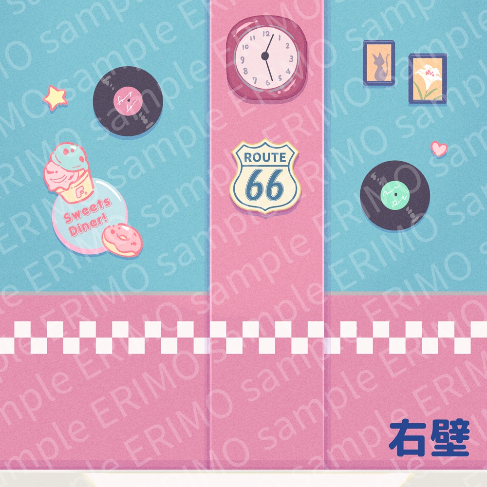 【Fmi'sDiner】ぬい&ドール用背景【ダウンロード販売】