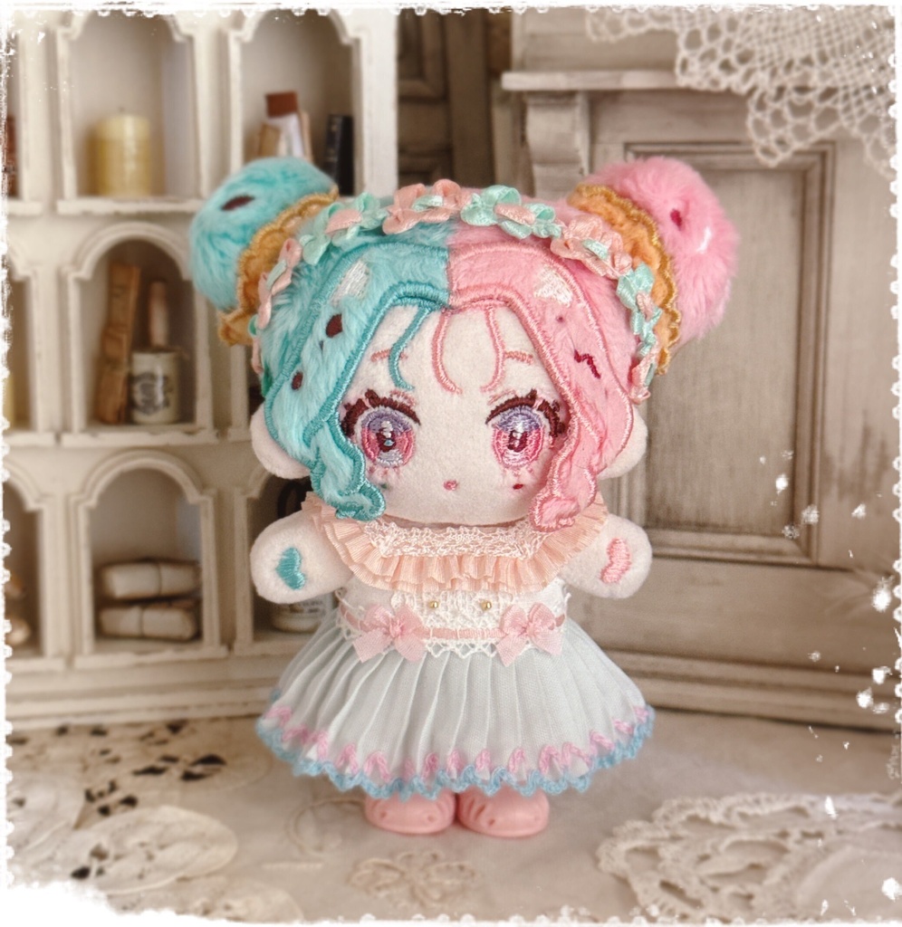 🧸vaniratte製ボンボンワンピ（えふみぬいサイズ）