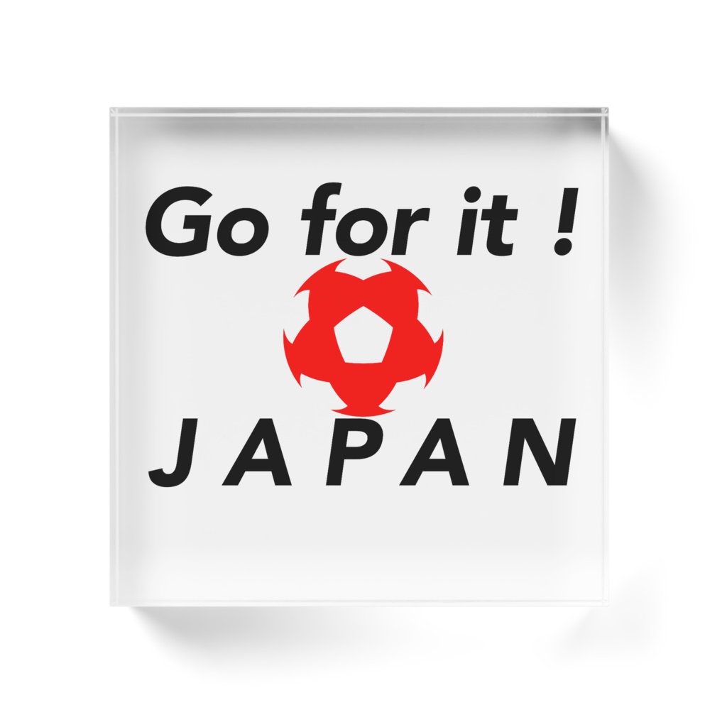 サッカー応援グッズ クリアブッロック 〜がんばれ日本〜