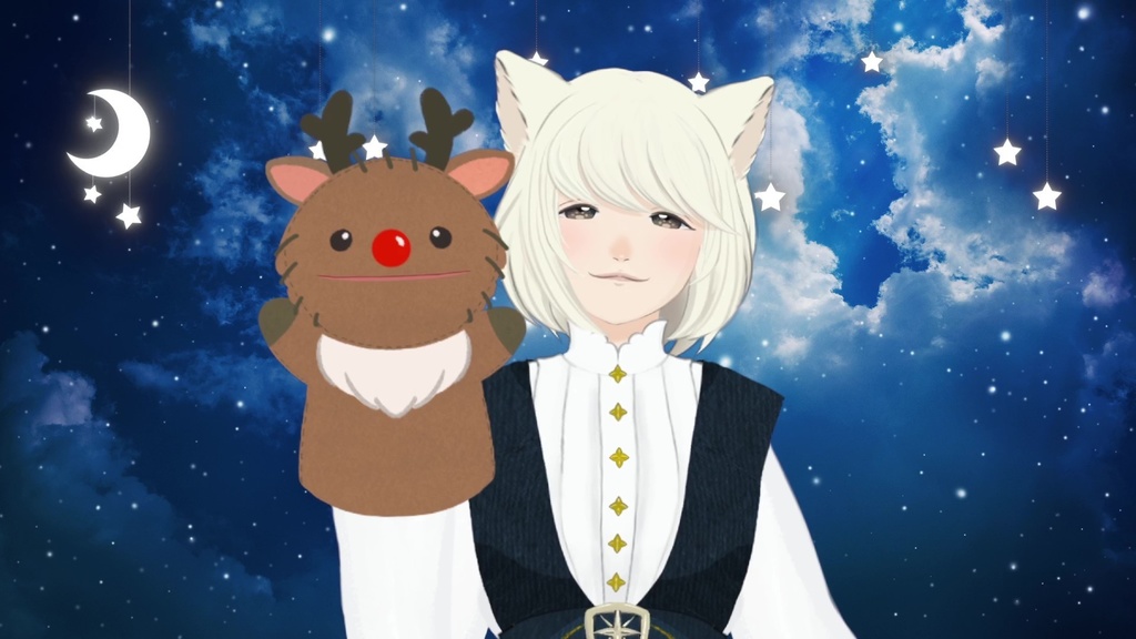 【Vtuber素材】トナカイのパペット VtubeStudio用アイテム