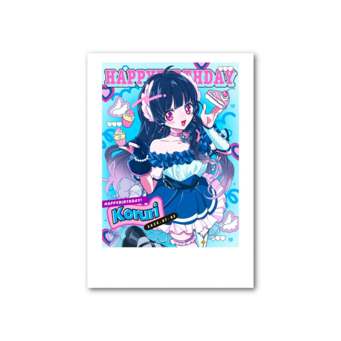 生誕チェキ風カード こるり