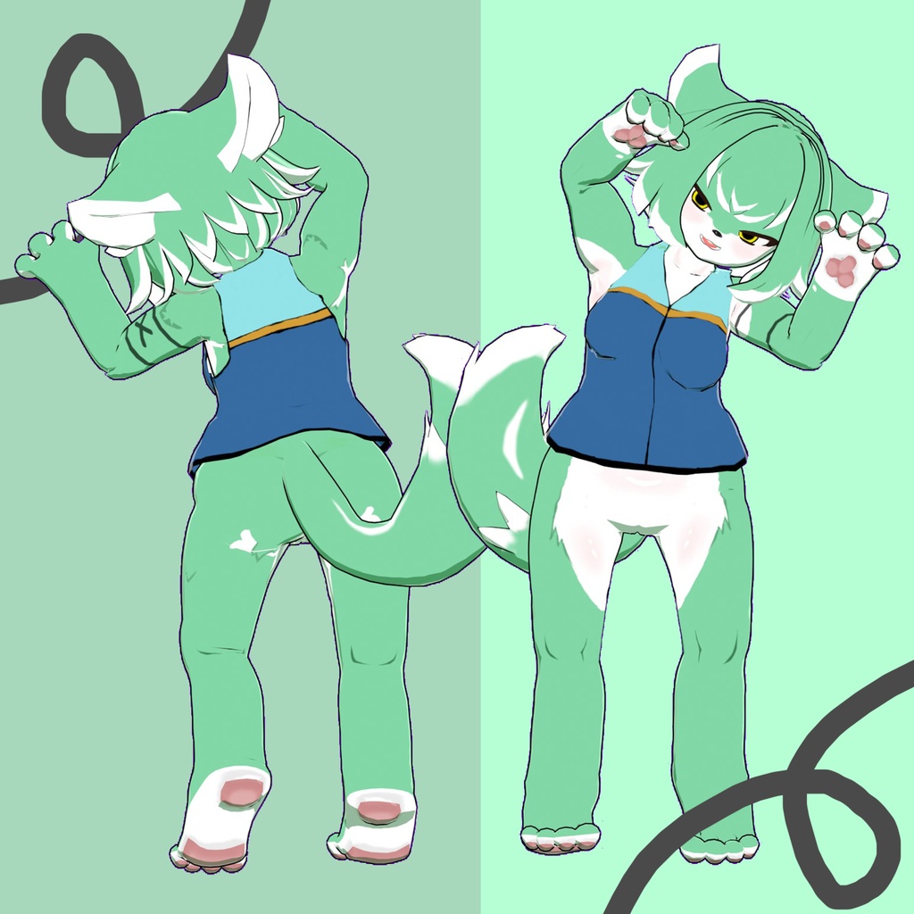 オリジナル3Dモデル「하린」