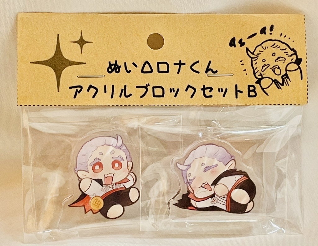 ぬいΔロナくんアクリルブロックB