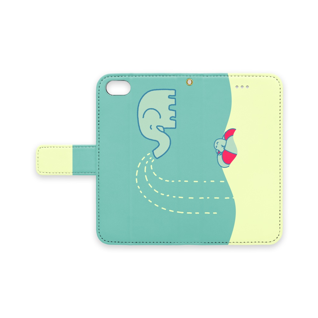 象と鳥のiPhoneケース
