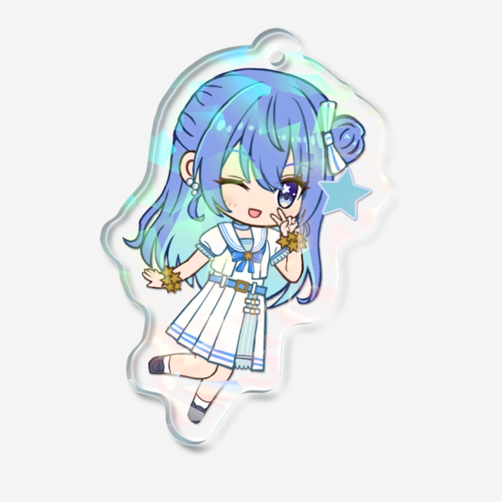 【受注販売】星街すいせい ホログラムアクリルキーホルダー - 50 × 50mm 【非公式】