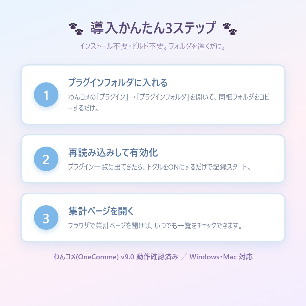 スパチャ・ギフト集計&読み上げプラグイン【わんコメ用】