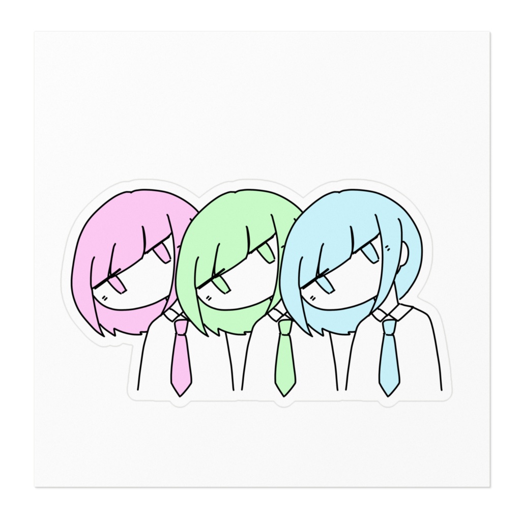 ステッカー:30°-RGBちゃん