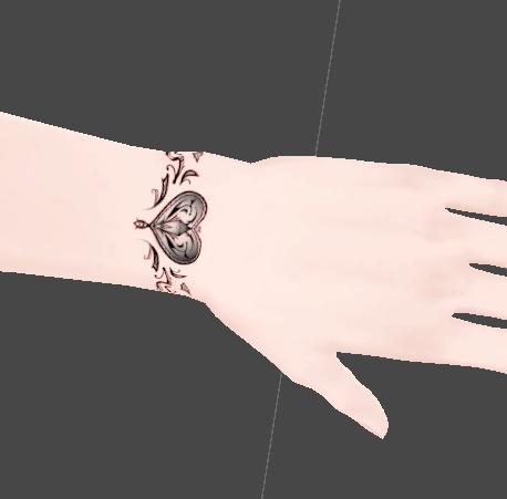 ハート タトゥー VRC 想定