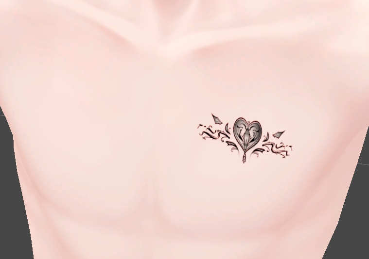 ハート タトゥー VRC 想定