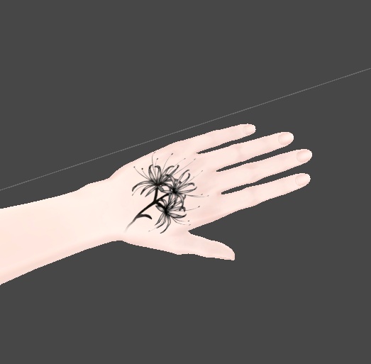 彼岸花 タトゥー 離れても、同じ季節に咲く I want to be loved by the red spider lilies VRC 想定