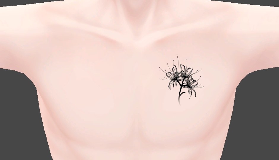 彼岸花 タトゥー 離れても、同じ季節に咲く I want to be loved by the red spider lilies VRC 想定