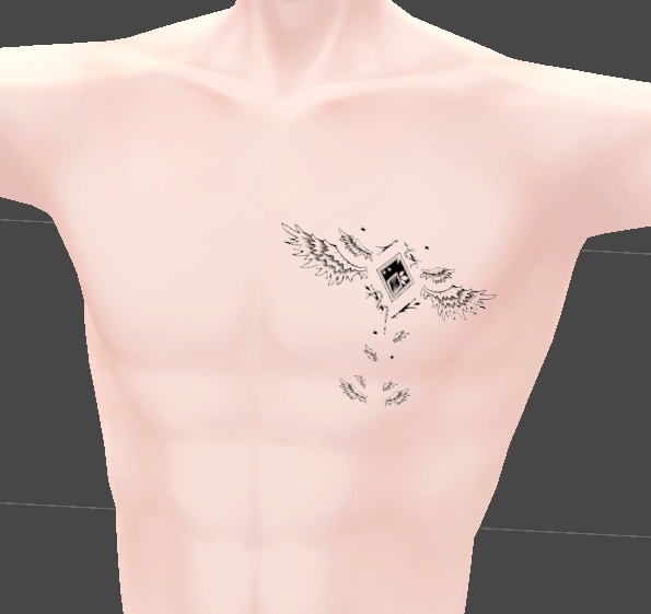 カードポイント 過程より結果を刻む タトゥー 4種 VRC 想定