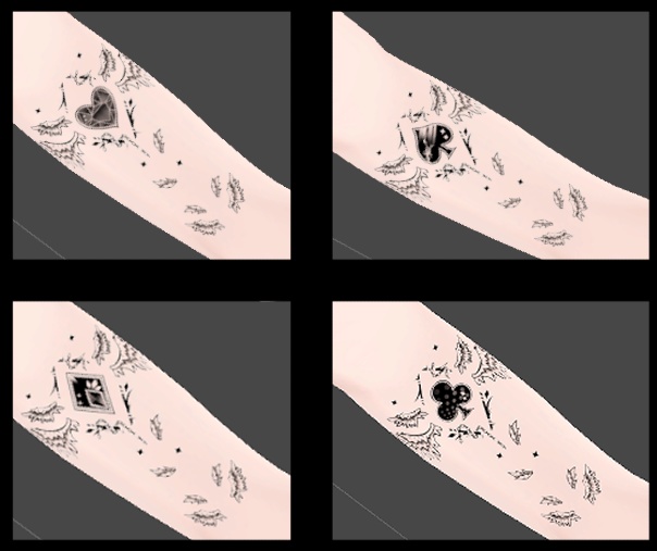 カードポイント タトゥー ４種 VRC 想定