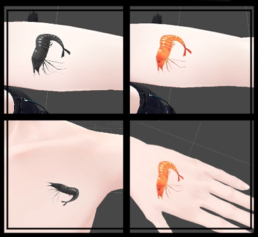 えびのタトゥー Shrimp tattoo VRC想定