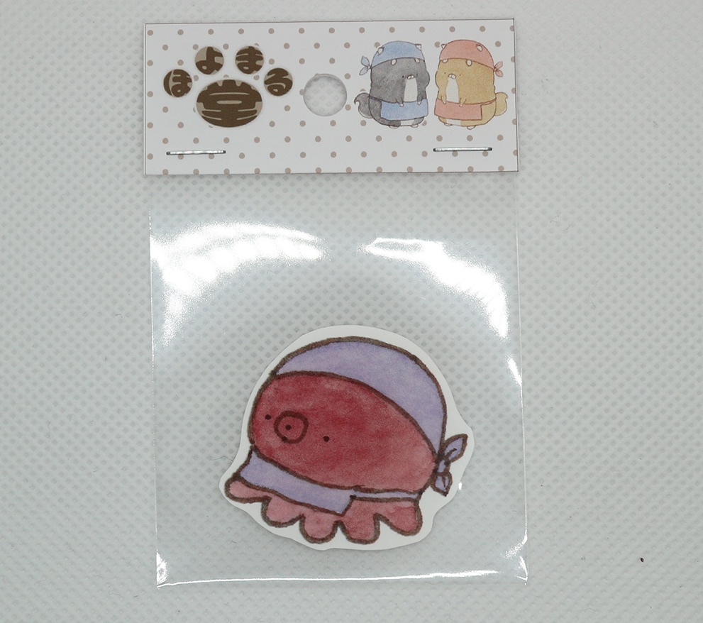 ステッカー047　店員たこまる