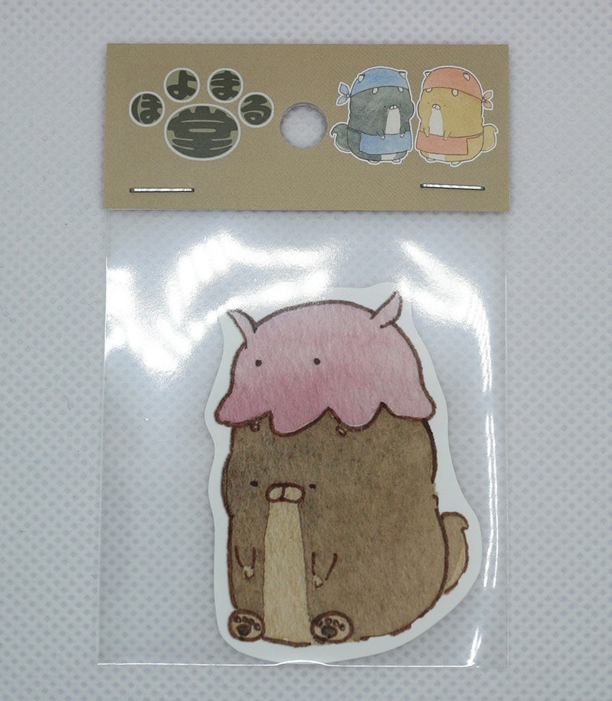 ステッカー072　めんだこまめまる