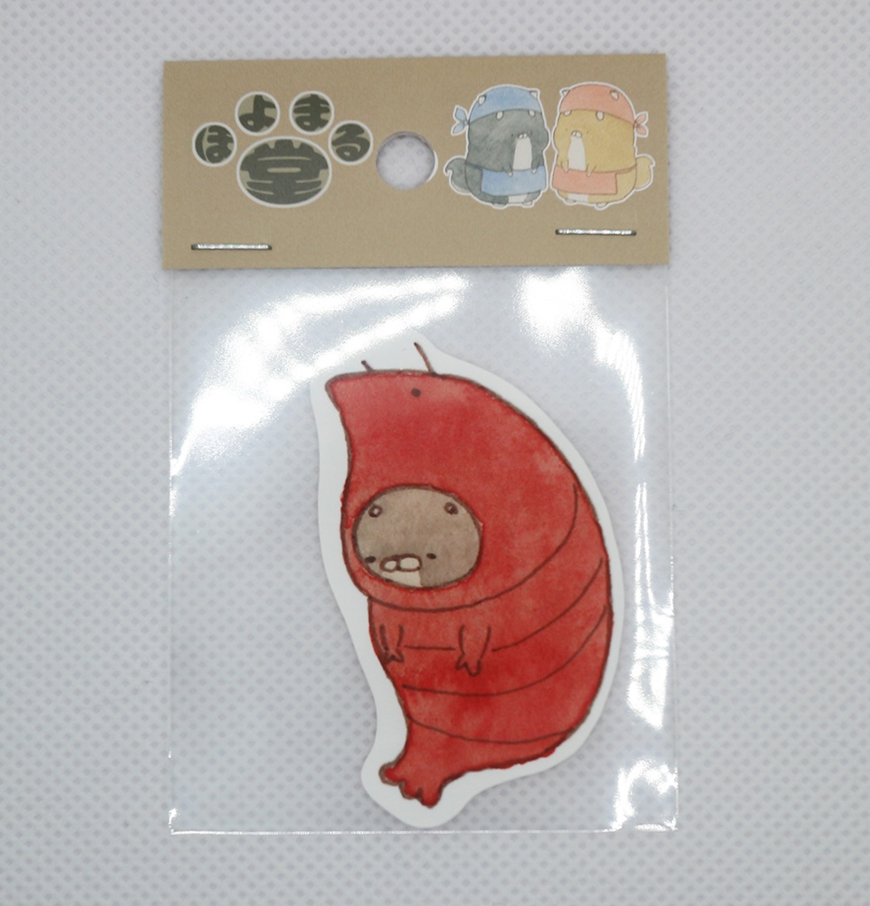 ステッカー075　エビまめまる