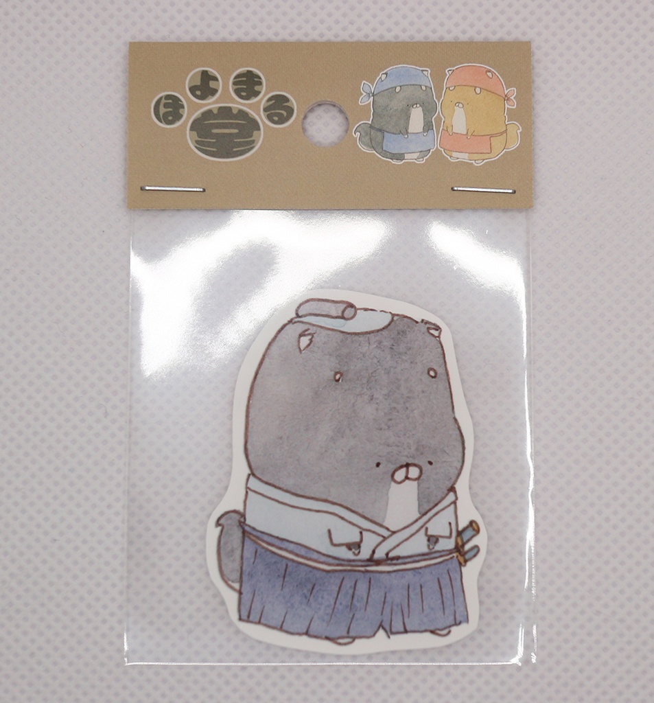 ステッカー081　武士ほよまる