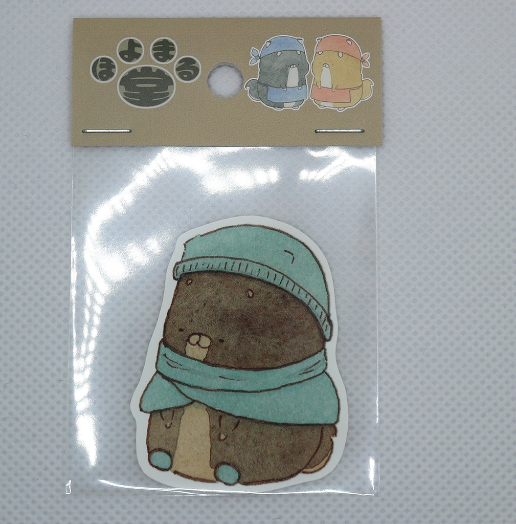 ステッカー085　冬服まめまる