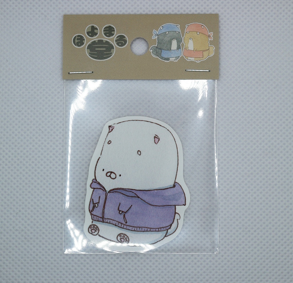 ステッカー089　パーカーしろまる