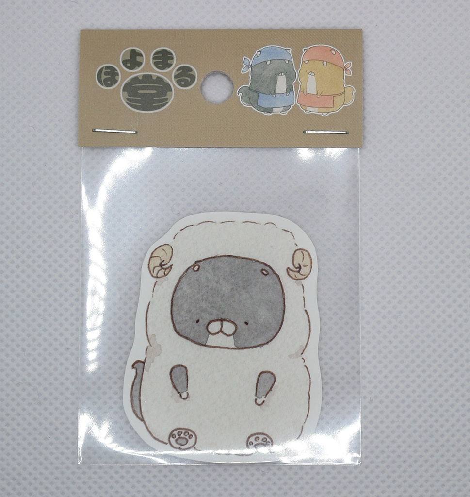 ステッカー092　羊ほよまる