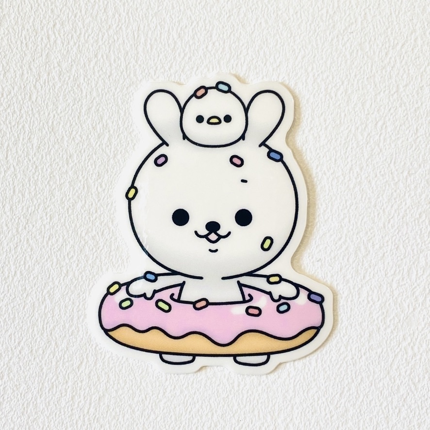 ひねくれうさぎダイカットステッカー1〜5