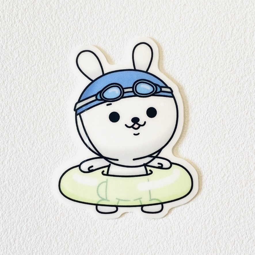 ひねくれうさぎダイカットステッカー1〜5