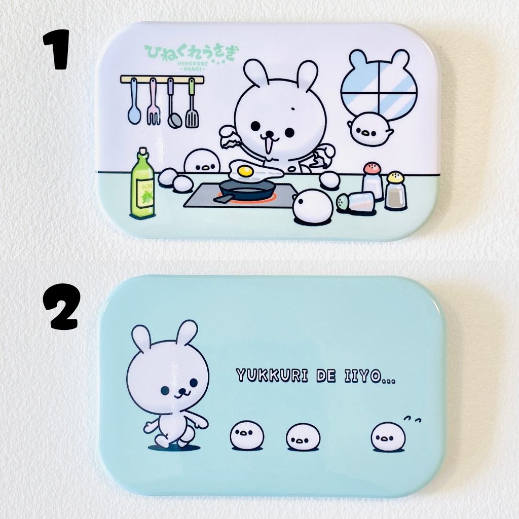 ひねくれうさぎ長方形缶バッジ(全2種)