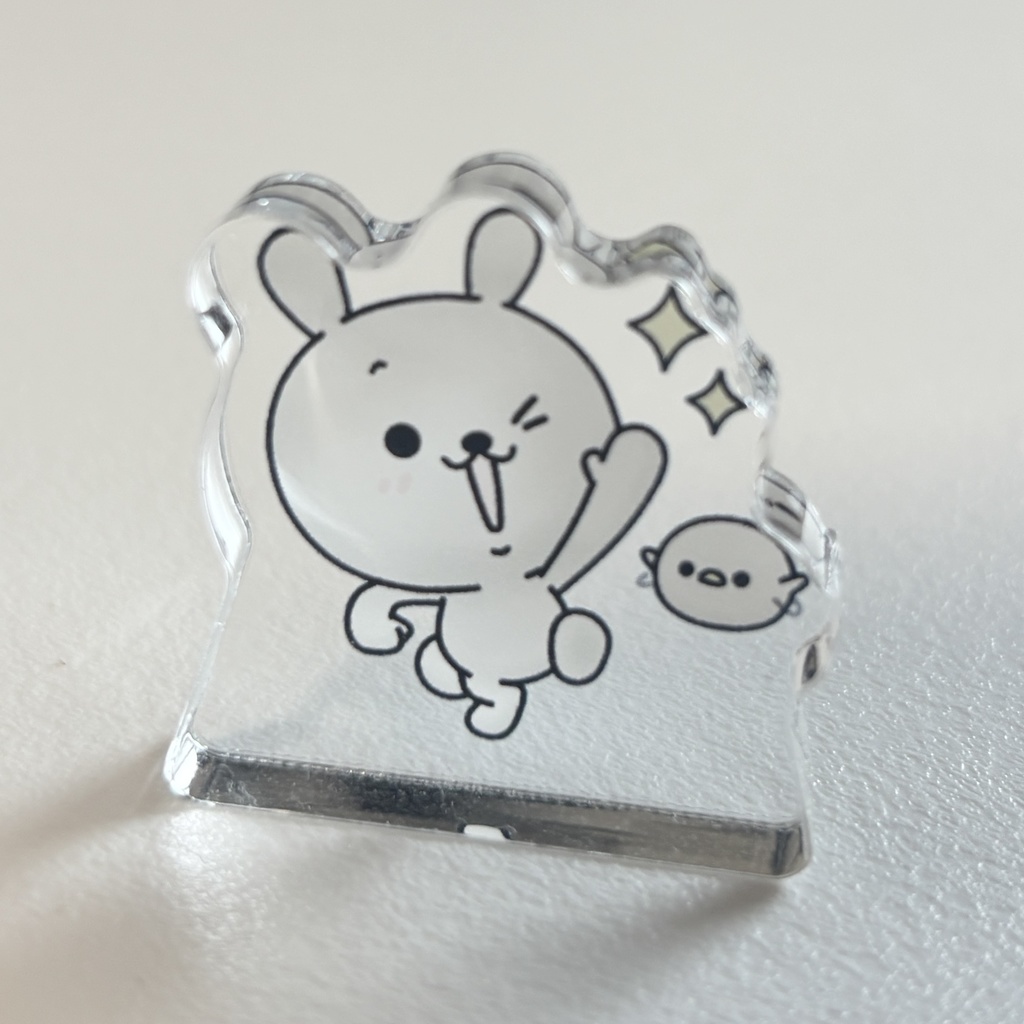 ひねくれうさぎ自立アクリルスタンド