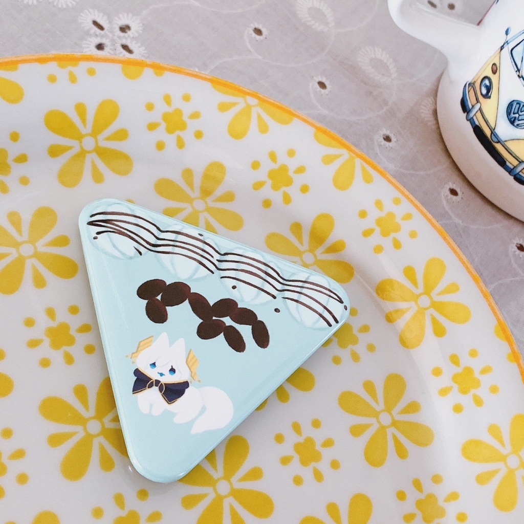 チョコミントケーキあるまる缶バッジ【非公式】