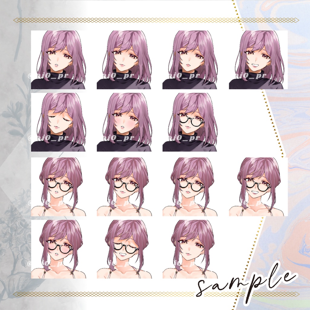 【立ち絵】衣装2種_女性_おっとり_私服__ルームウエア