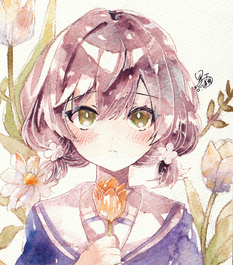 リクエスト色紙（中サイズ）