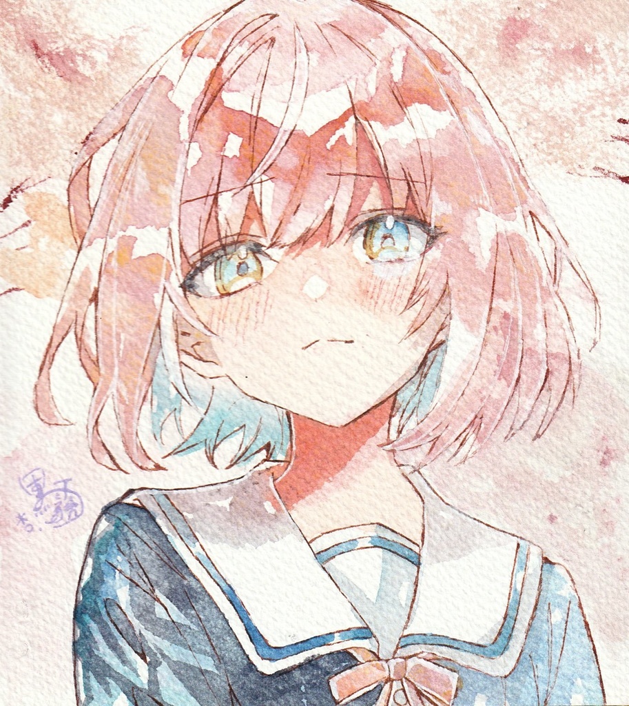 リクエストイラスト色紙(大サイズ)