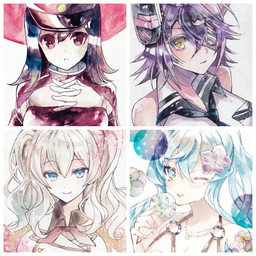 リクエストイラスト色紙(大サイズ)